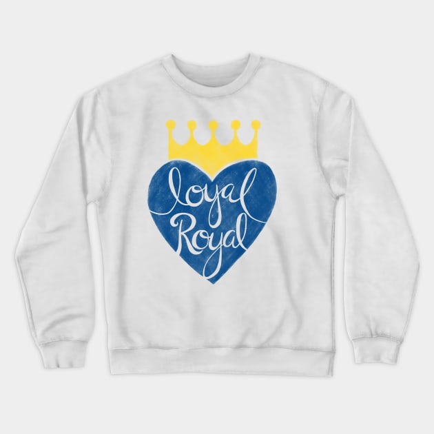 Kansas City Loyal Royal Crewneck Sweatshirt by RuthMCreative